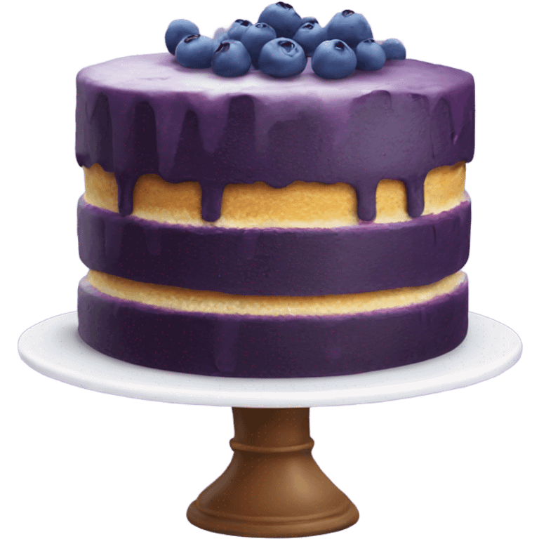 Blueberry cake emoji