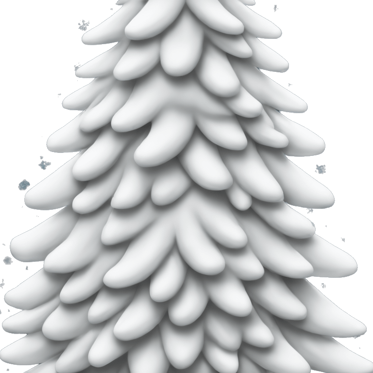 White christmastree emoji