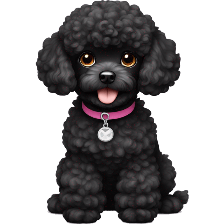 black toy poodle emoji