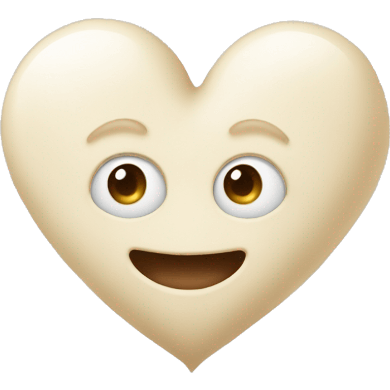 Cream heart  emoji