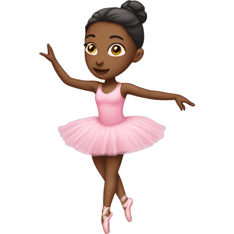 ballerina with pink outfit  emoji