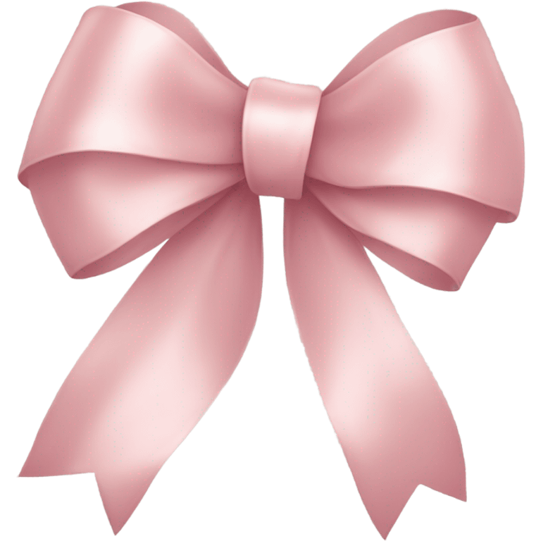 light pink ribbon bow emoji