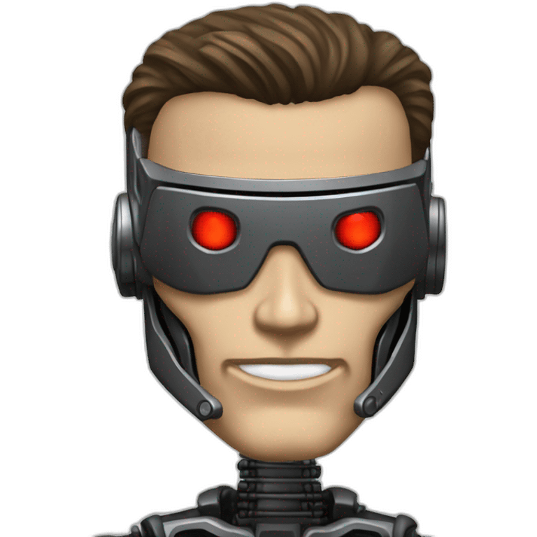 terminator т-1000 head with headshot emoji