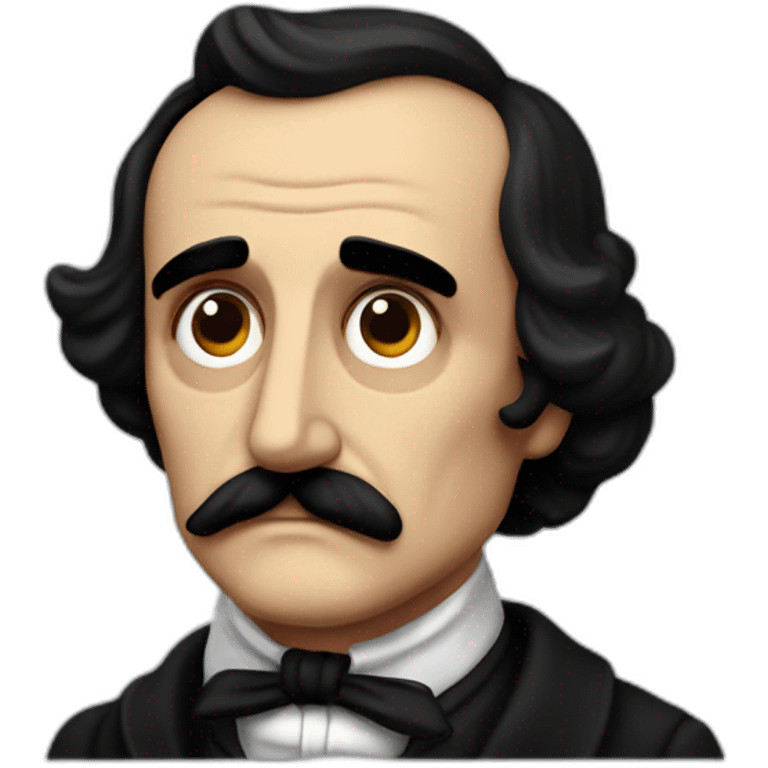 Edgar Alan Poe soñando emoji