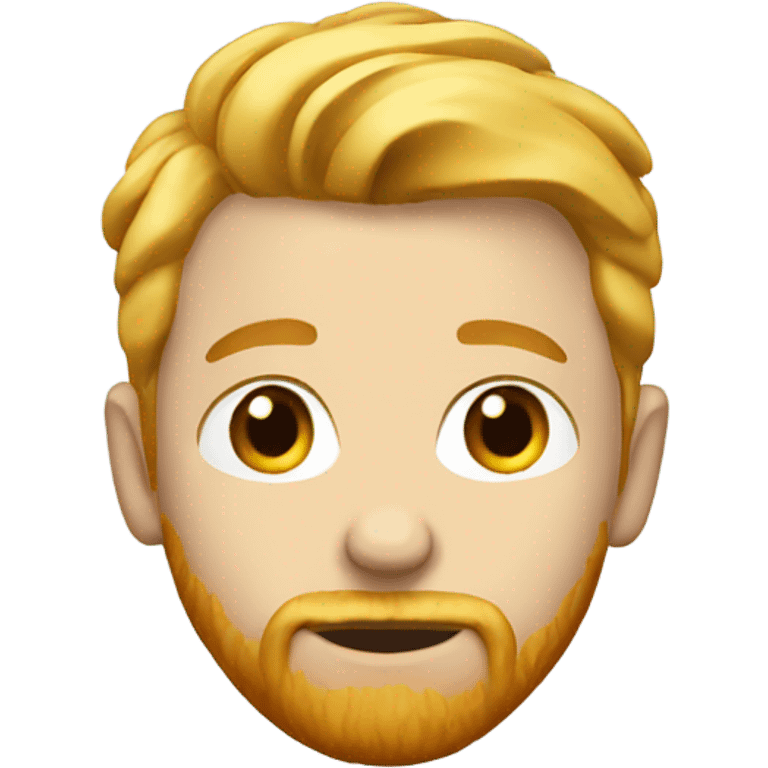 blonde boy with cigarette with ginger beard emoji