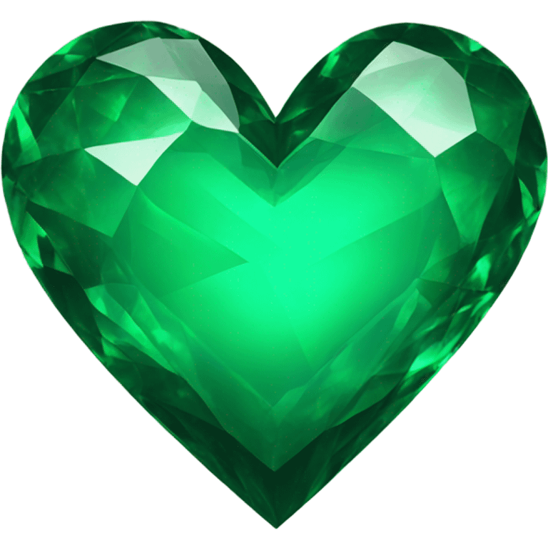 Emerald green heart emoji