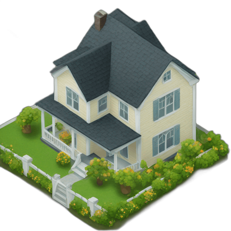 house isometric emoji