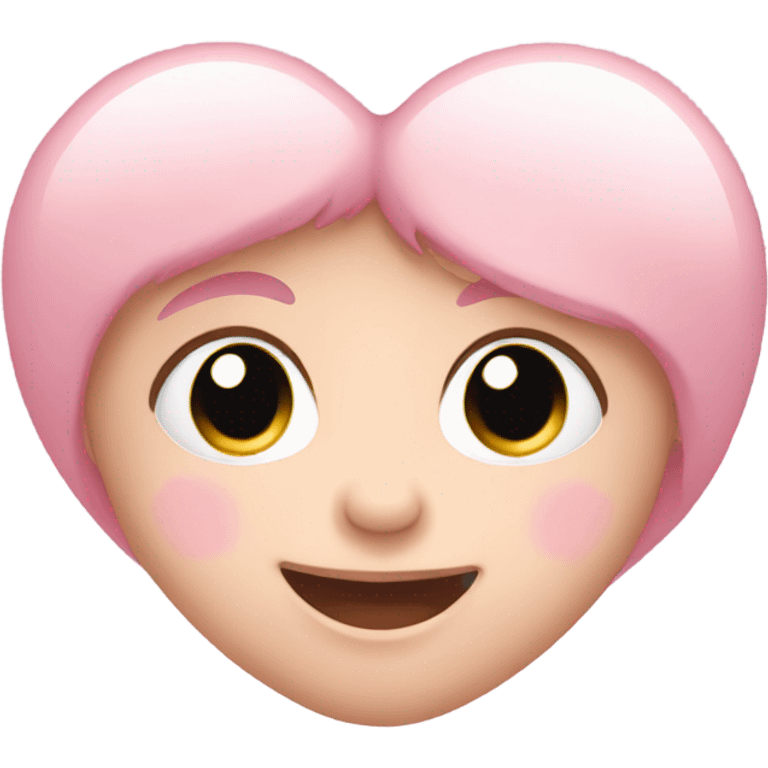 Baby pink heart emoji