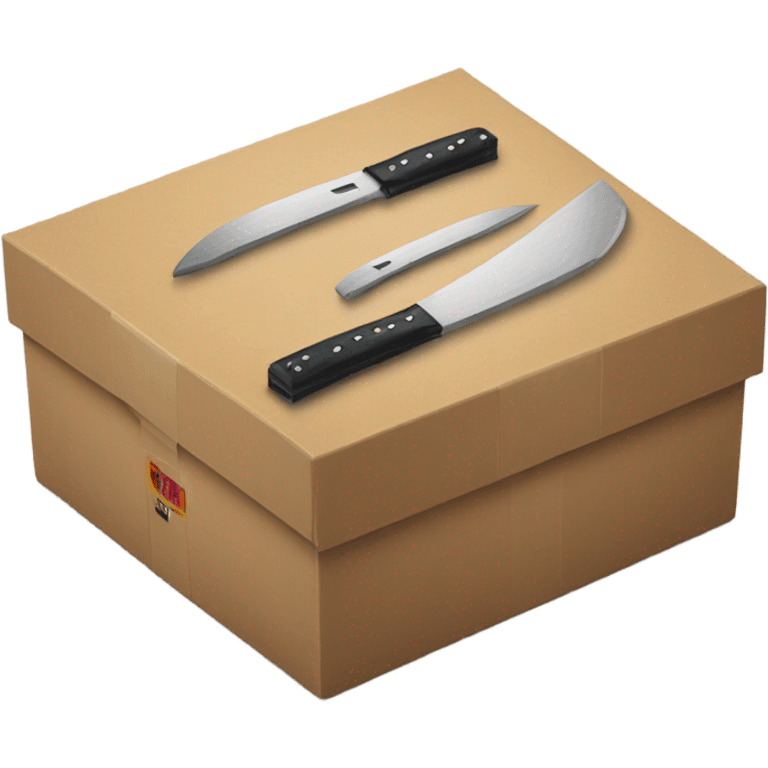 Knife box set emoji