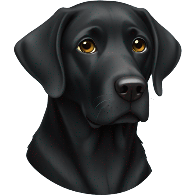 Black lab emoji