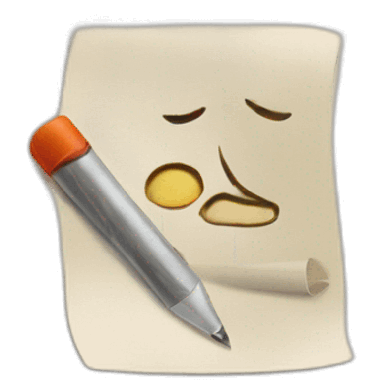 writing in notepad emoji