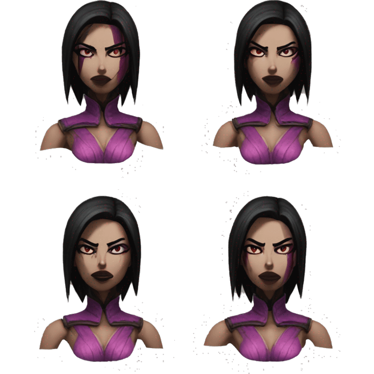 frightened Mileena Mortal Kombat X emoji