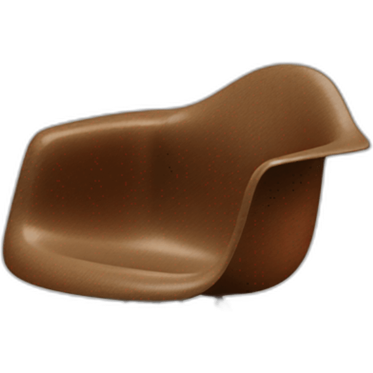 eames fiberglass chair facing diagonal right emoji