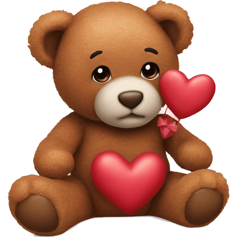 realistic Valentine's teddy  emoji