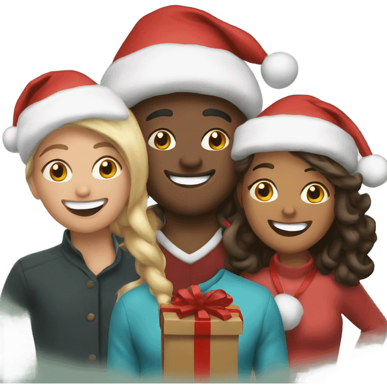 christmas joy with friends emoji