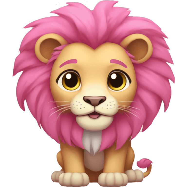 Pink Chibi Cartoon Lion from Steven Universe emoji