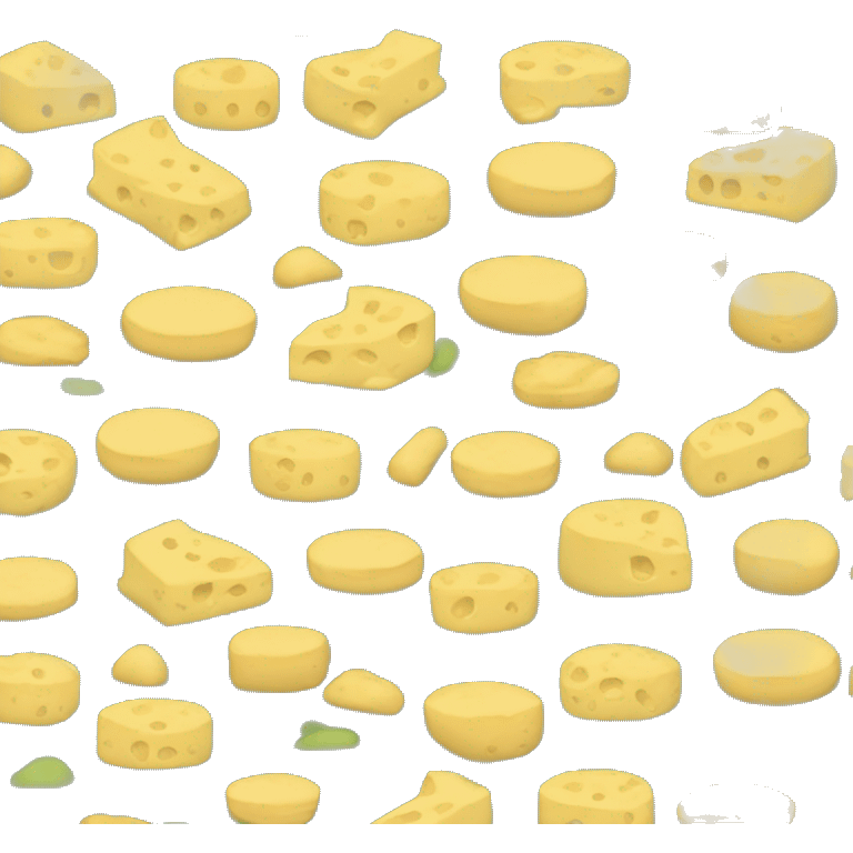 sleeping emoji as cheese / and the blanket is dark green emoji