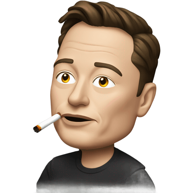 Elon musk smoking emoji