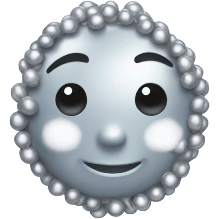 Silver pearls  emoji