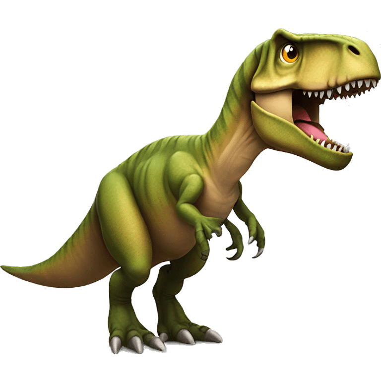 T-Rex that has huge arms emoji