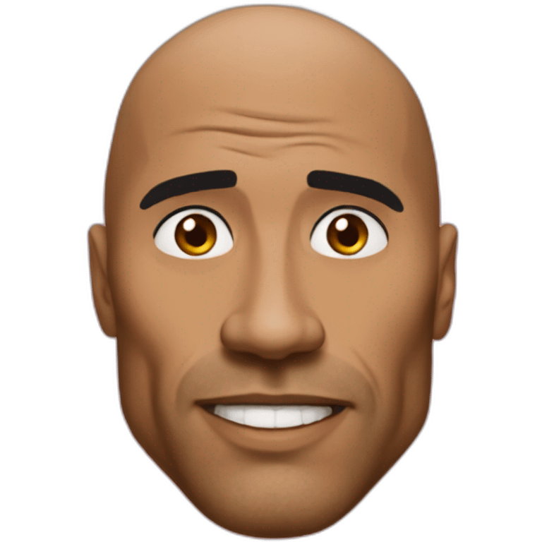 The rock meme emoji