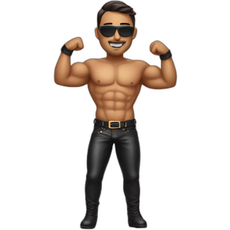 Male stripper LEATHER emoji