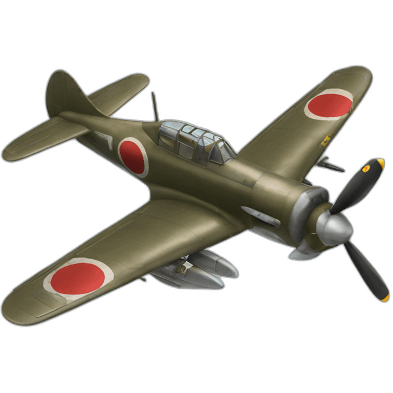 japanese ww2 Zero Fighter airplane emoji