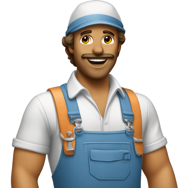 1970's disco maintenance guy emoji