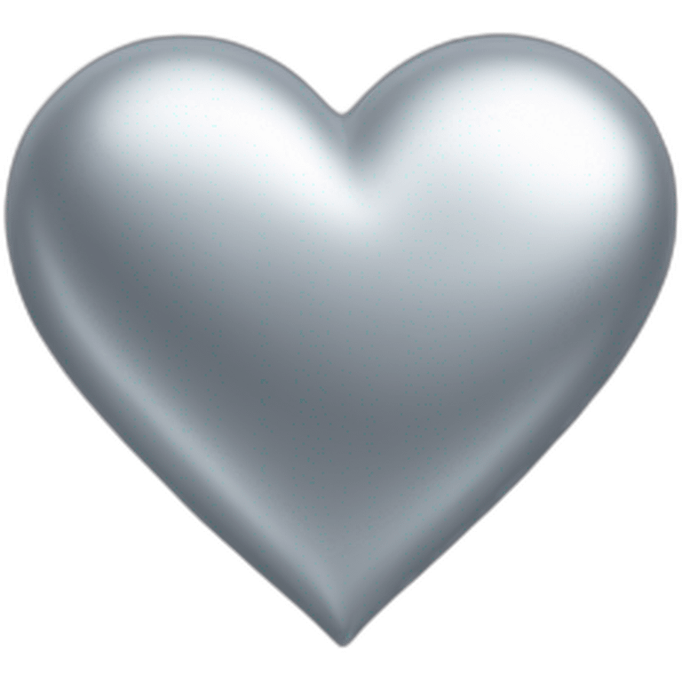 Silver heart emoji