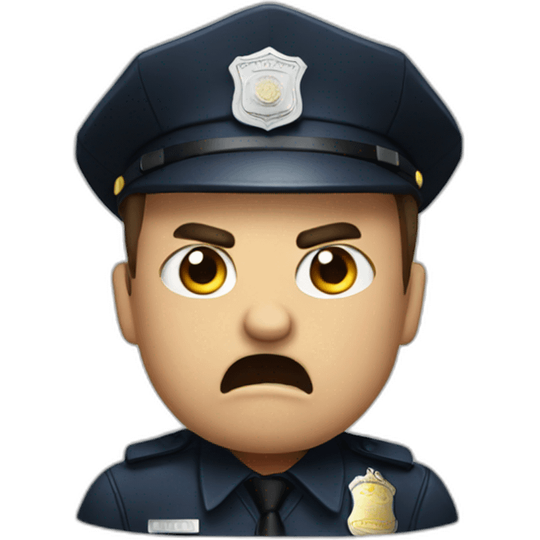 Angry cop emoji