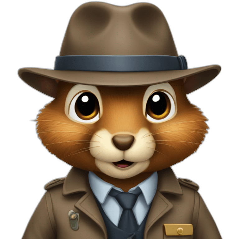 detective squirrel emoji