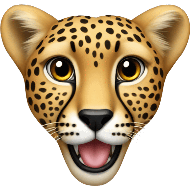 Cheetah heart emoji