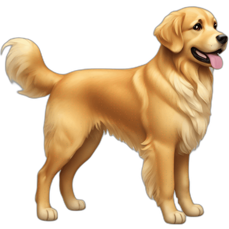 dog golden retriever full body emoji