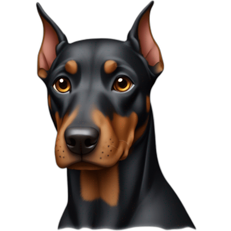 Perro doberman cuerpo entero emoji