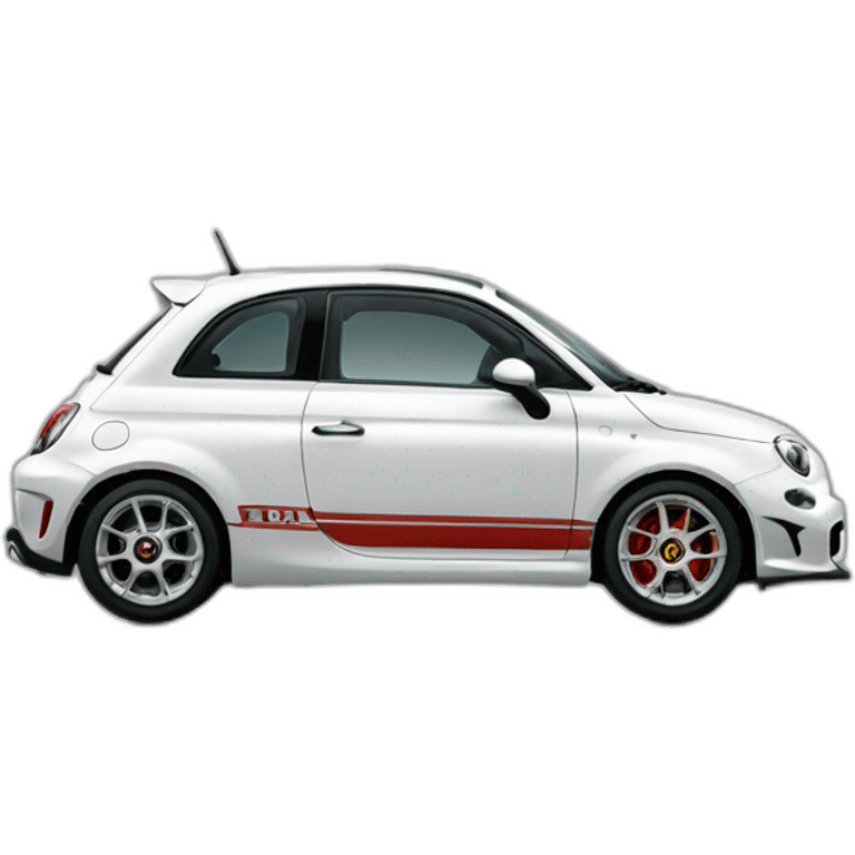 frontal white abarth emoji