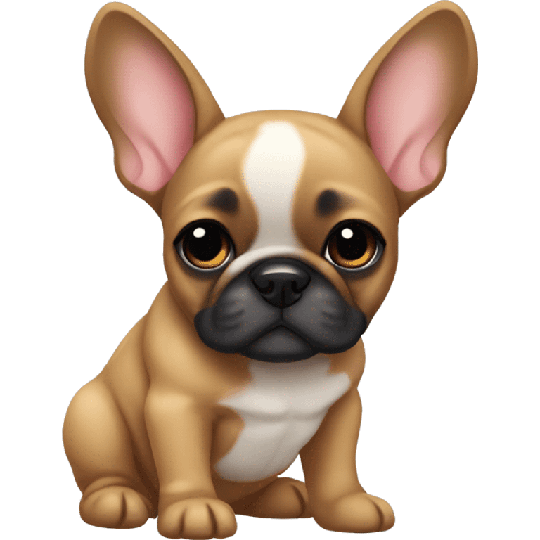 Fawn frenchie pup emoji