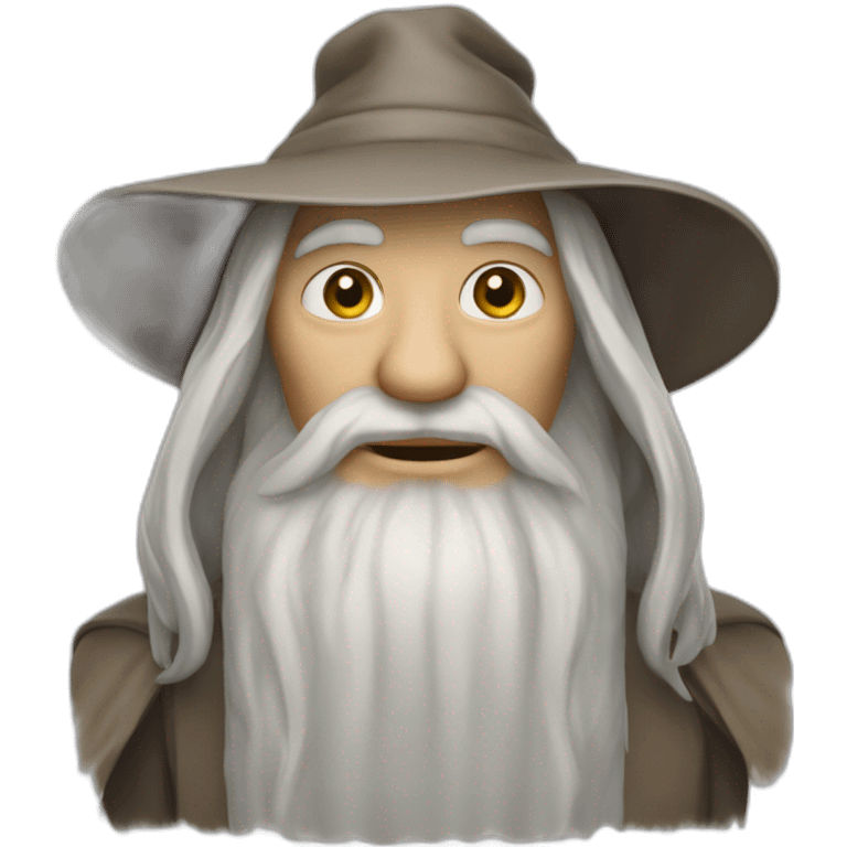 Chat sibérien avec le chapeau de gandalf emoji