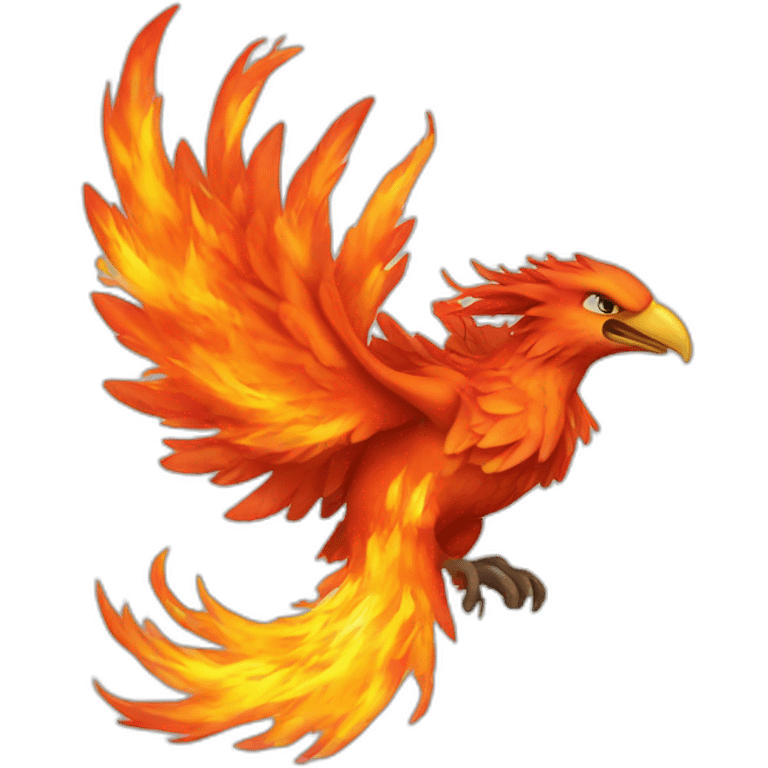 fiery phoenix emoji