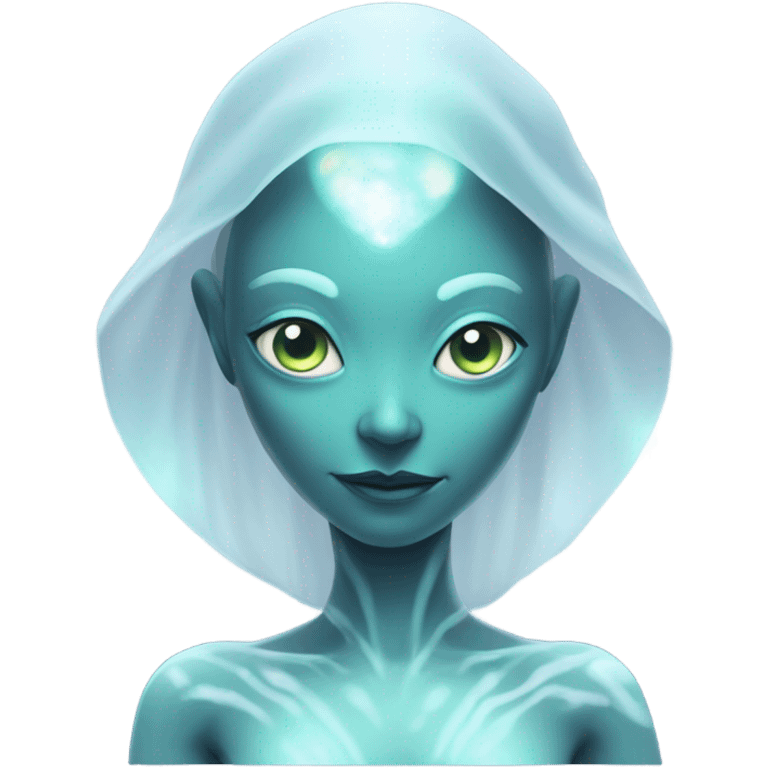 a heavenly alien woman full body emoji