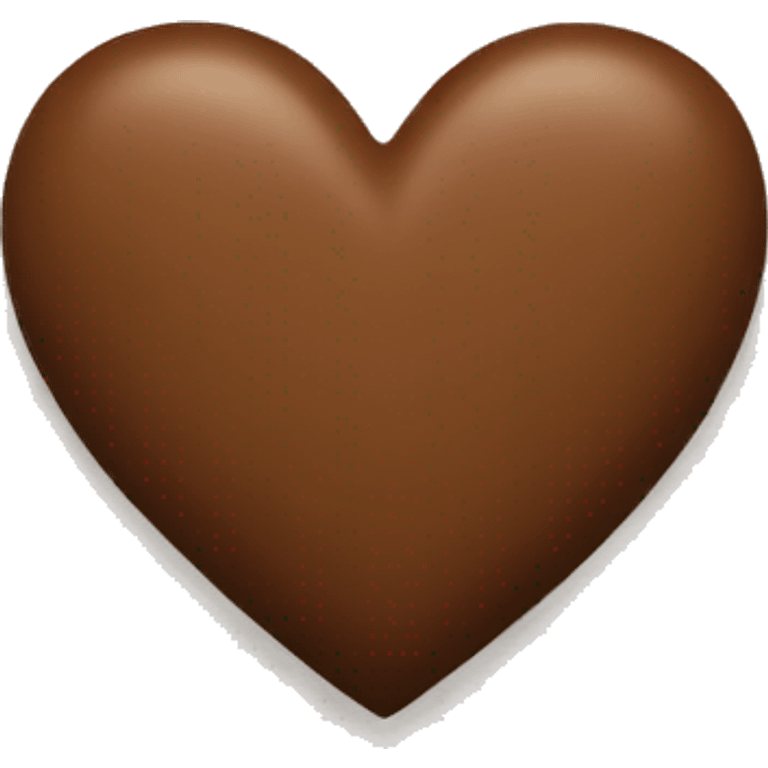 Brown heart emoji