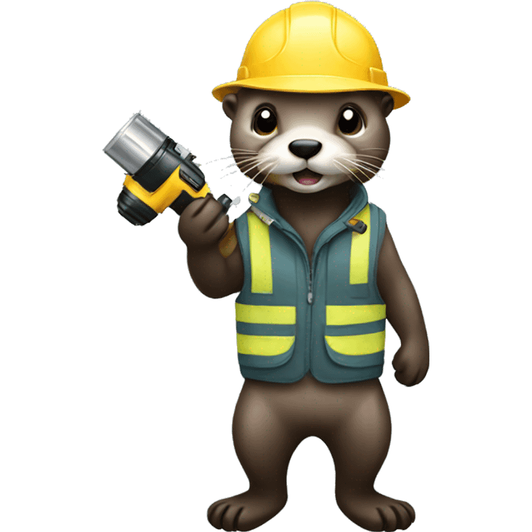 otter with a drill emoji