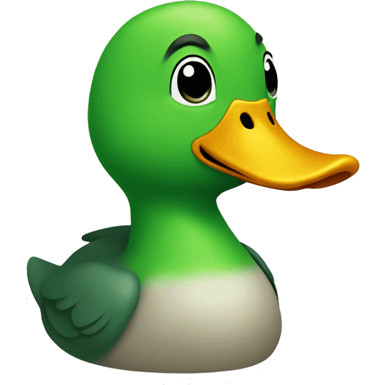 green duck emoji