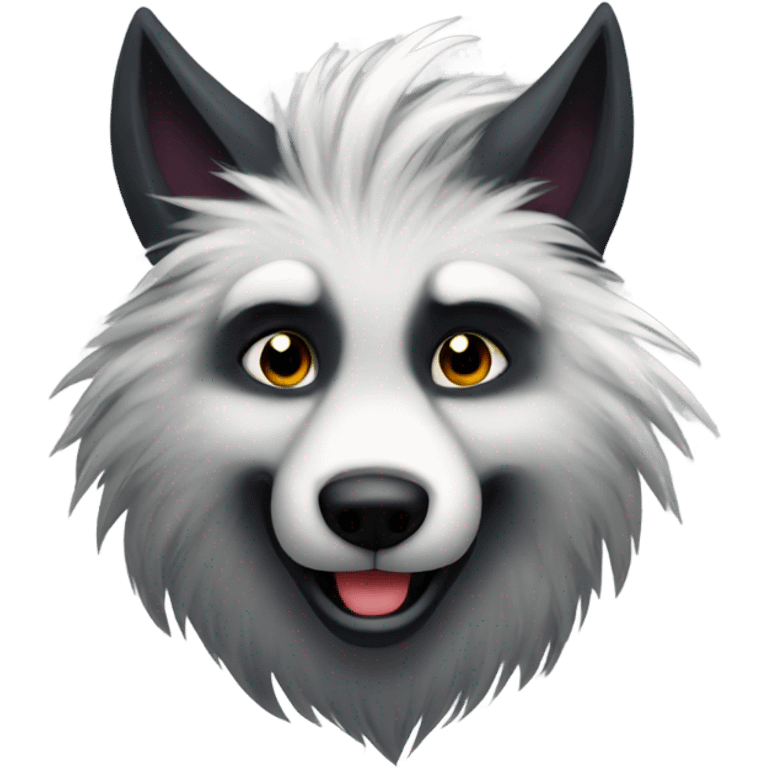 Emo furry wolf alpha  emoji