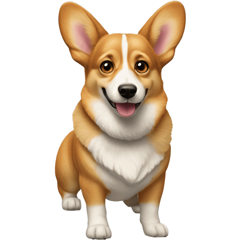 realistic solo corgi portrait emoji