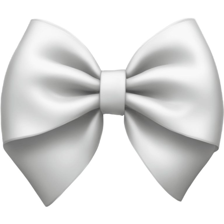 Hair bow white color emoji