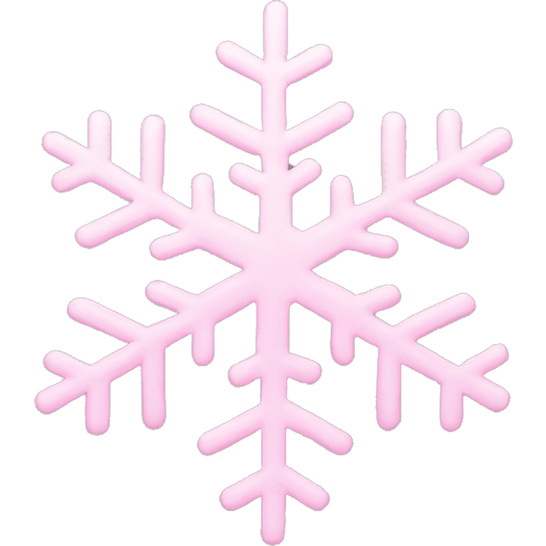 Pastel pink snowflake  emoji