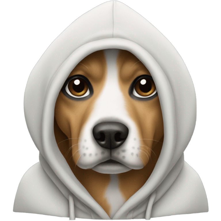 Dog with hoodie emoji