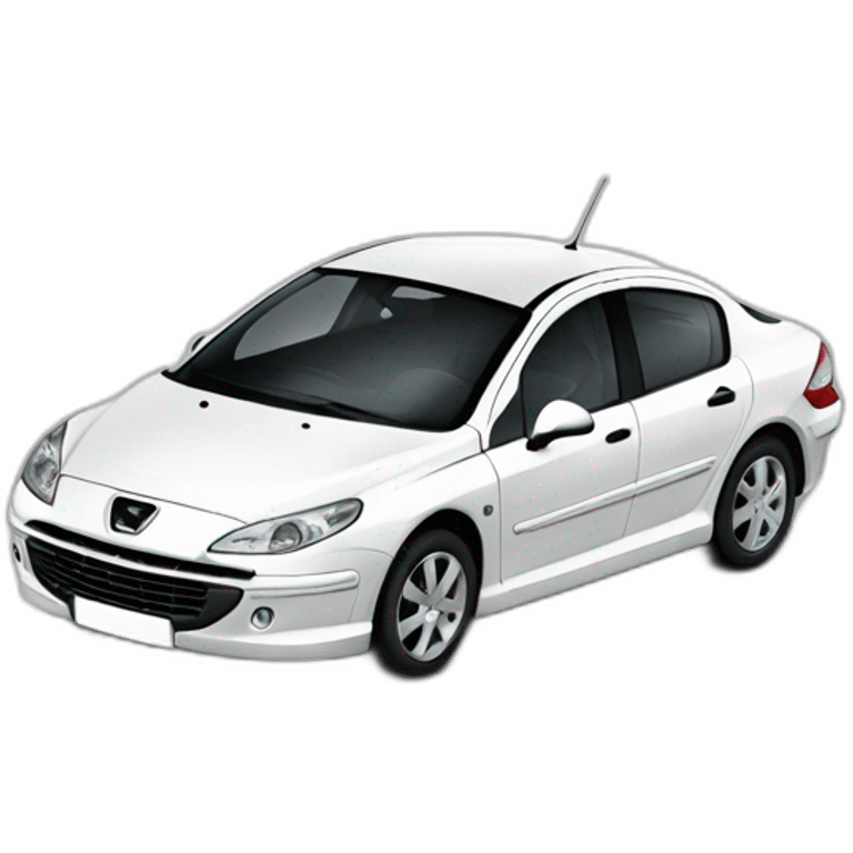 Peugeot 407 blanc emoji