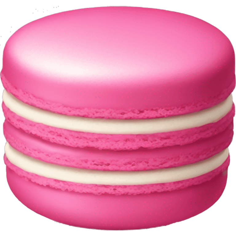 Pink macaroon emoji