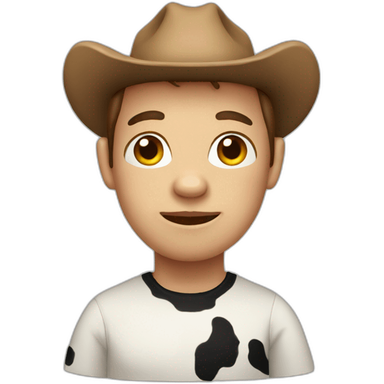 Cow person emoji